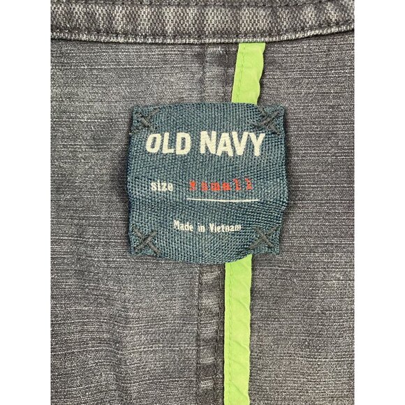 Old Navy Women's S Denim Pea Coat Jacket - Picture 3 of 4